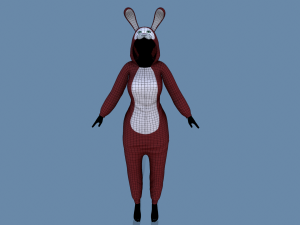 kigurumi bunny 2 3D Model