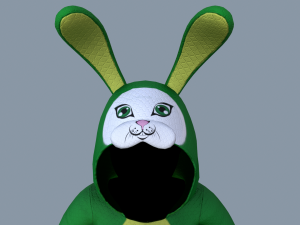 kigurumi bunny 3 Modelo 3D