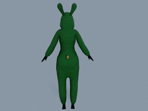 kigurumi bunny 3 Modelo 3D