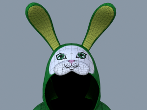 kigurumi bunny 3 Modelo 3D