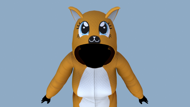 kigurumi cat Modèle 3D .c4d .max .obj .3ds .fbx .stl .blend 