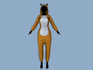 kigurumi cat Modèle 3D