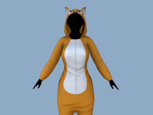 kigurumi cat Modèle 3D