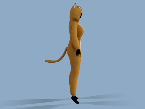 kigurumi cat Modèle 3D