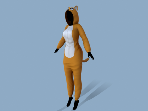 kigurumi cat Modèle 3D