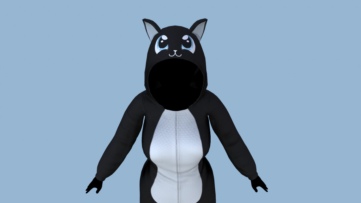 kigurumi cat 2 3D Model .c4d .max .obj .3ds .fbx .stl .blend