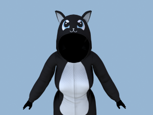 kigurumi cat 2 3D Model