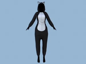 kigurumi cat 2 3D Model
