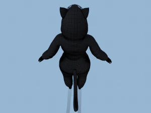 kigurumi cat 2 3D Model