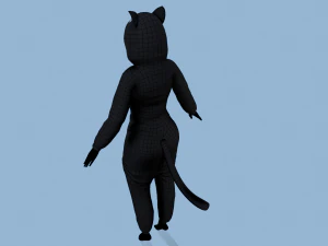 kigurumi cat 2 3D Model