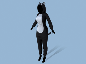 kigurumi cat 2 Modelo 3D