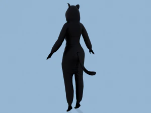 kigurumi cat 2 3D Model