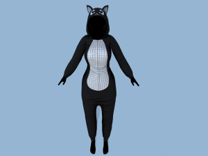 kigurumi cat 2 Modelo 3D