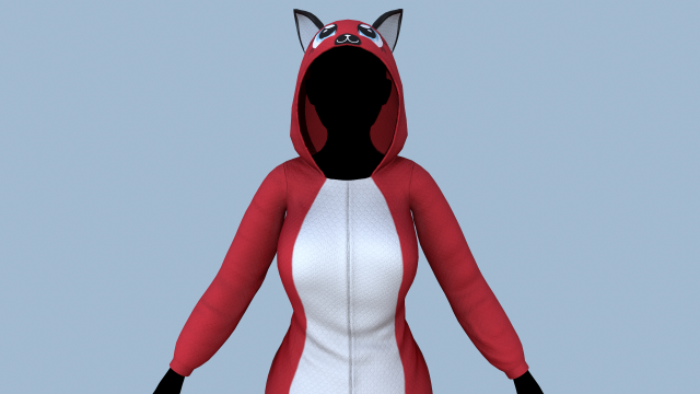 kigurumi cat 3 3D 모델 .c4d .max .obj .3ds .fbx .stl .blend 