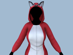 gato kigurumi 3 Modelo 3D