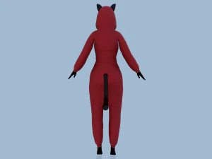 kigurumi cat 3 3D Model