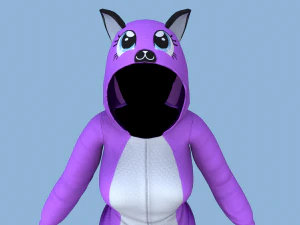 kot kigurumi 4 Model 3D
