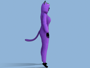 kigurumi cat 4 3D 模型