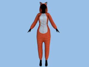 kigurumi fox 3D Model