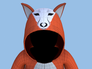 kigurumi fox 3D Model
