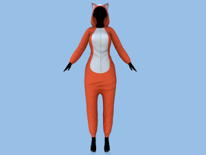 kigurumi fox 3D Model
