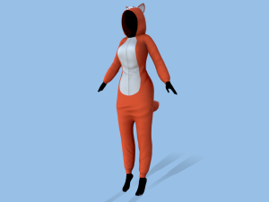 kigurumi fox 3D Model