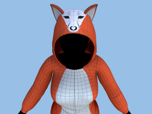 kigurumi fox 3D Model