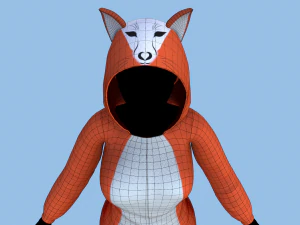 kigurumi fox 3D Model
