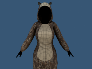 kigurumi leopard 3D Model