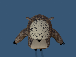 kigurumi leopard 3D Model