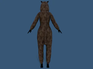 leopardo kigurumi Modello 3D
