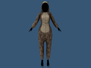 kigurumi leopard 3D Model