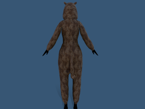 kigurumi leopard 3D Model