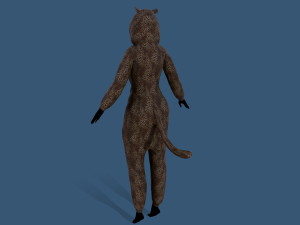 kigurumi leopard 3D Model