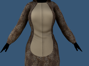 kigurumi leopard 3D Model