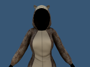 kigurumi leopard 3D Model