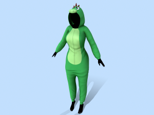 kigurumi dragon Modelo 3D
