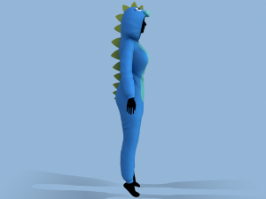 kigurumi dragon 3 Modelo 3D