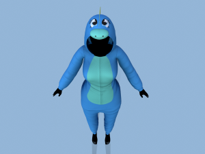 kigurumi dragon 3 Modelo 3D