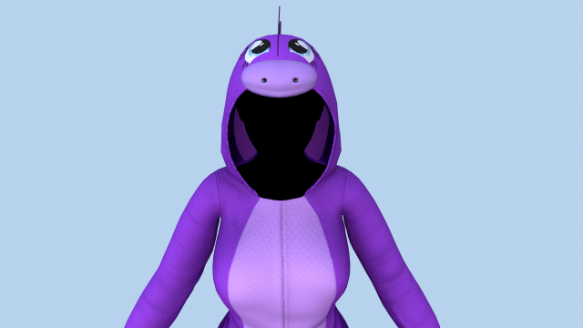 kigurumi dragon 4 Modèle 3D .c4d .max .obj .3ds .fbx .stl .blend 