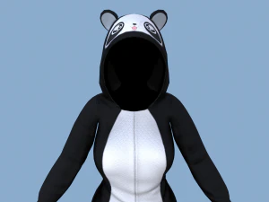 kigurumi panda 3D Model