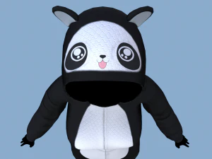 kigurumi panda 3D Model