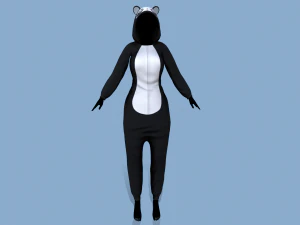 kigurumi panda 3D Model