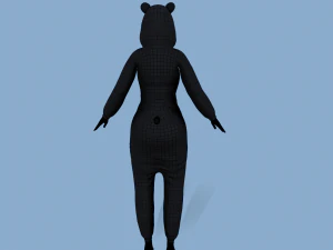 kigurumi panda 3D Model