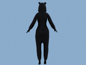 kigurumi panda 3D-Modell