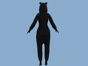 kigurumi panda 3D Model