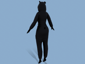 kigurumi panda 3D-Modell