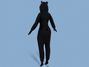 kigurumi panda 3D Model