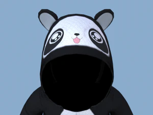 kigurumi panda 3D Model