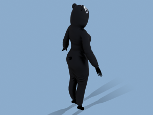 kigurumi panda 3D-Modell